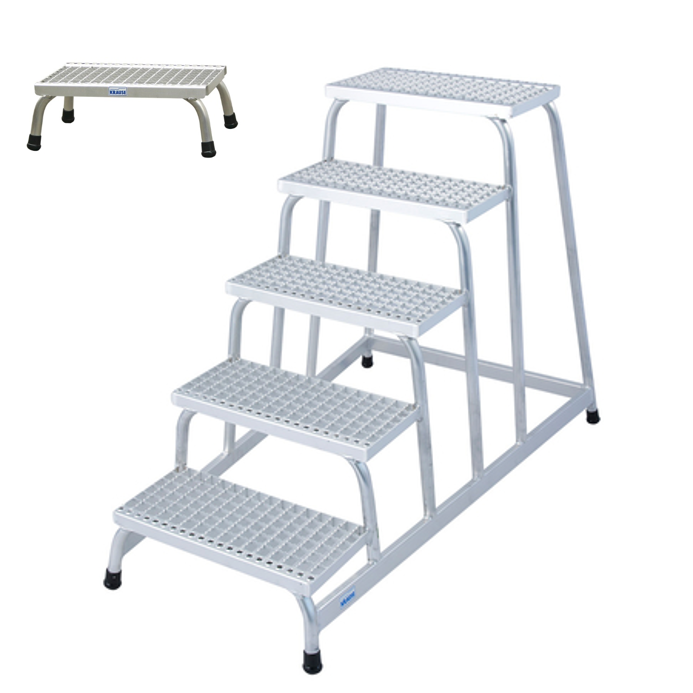 Stabilo Montagetritt mit Gitterroststufen 