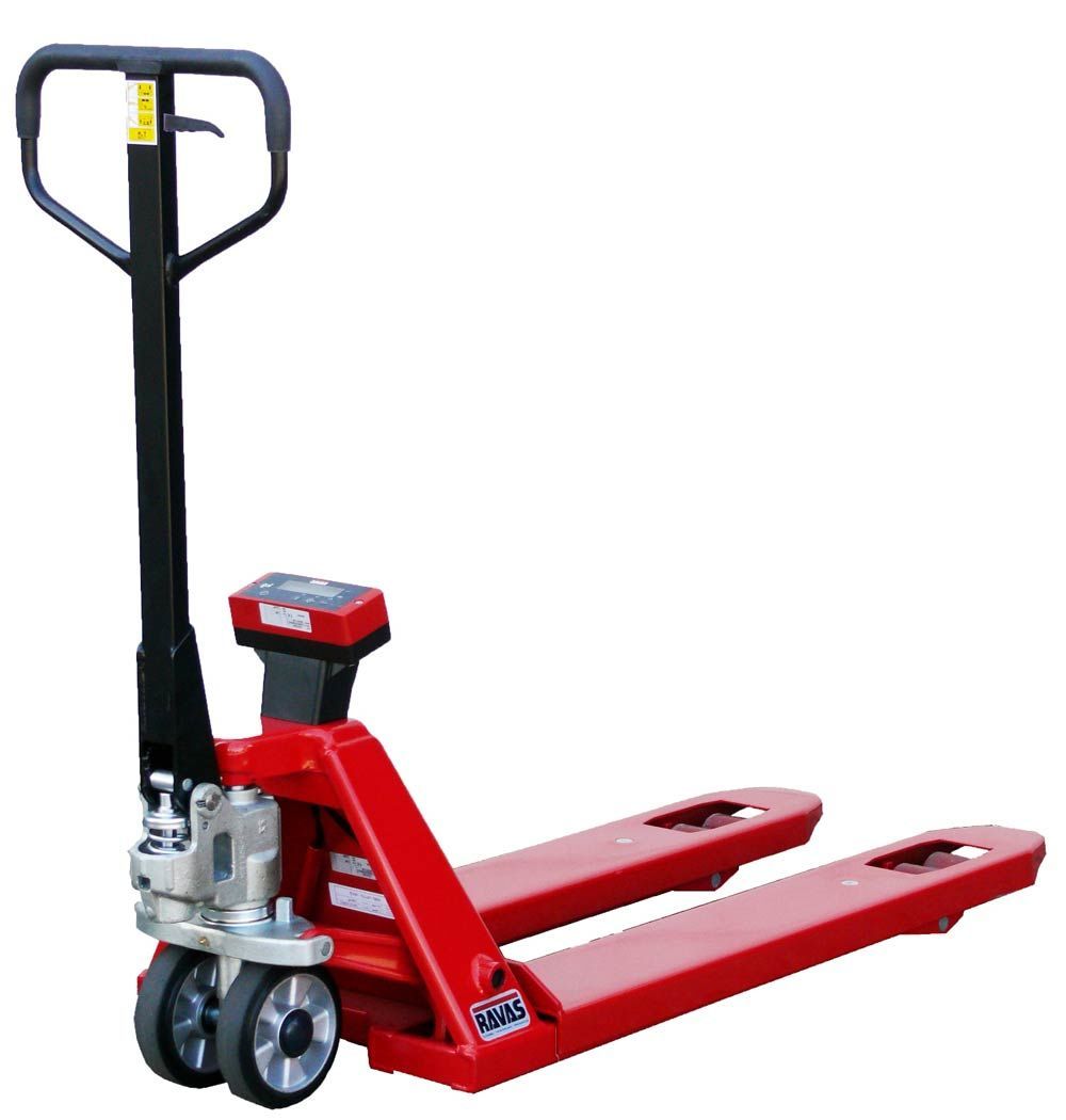 Waagehubwagen RAVAS-1100, 2.0 t, 1.0 kg Schritte, Brutto-/Nettowiegung