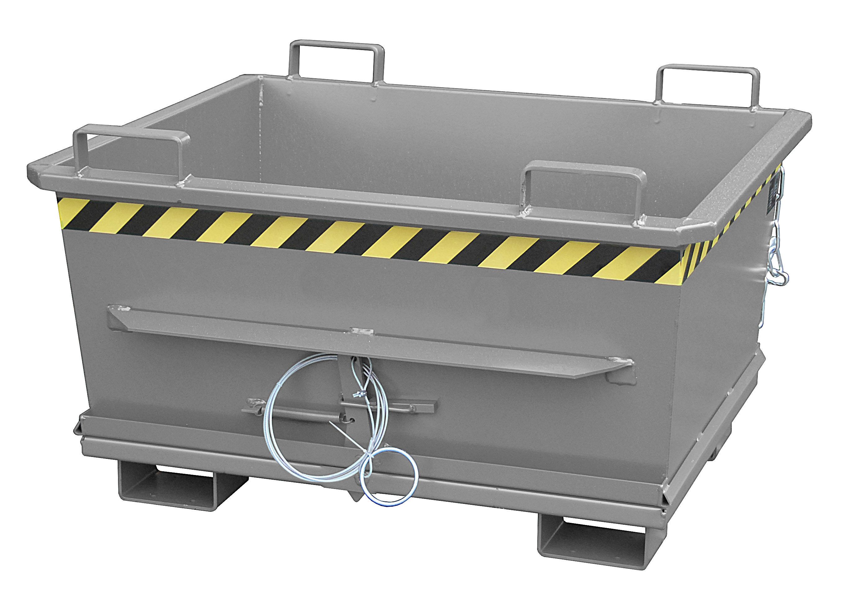 BAUER Südlohn Klappbodenbehälter Typ BKB 500-RAL 7005