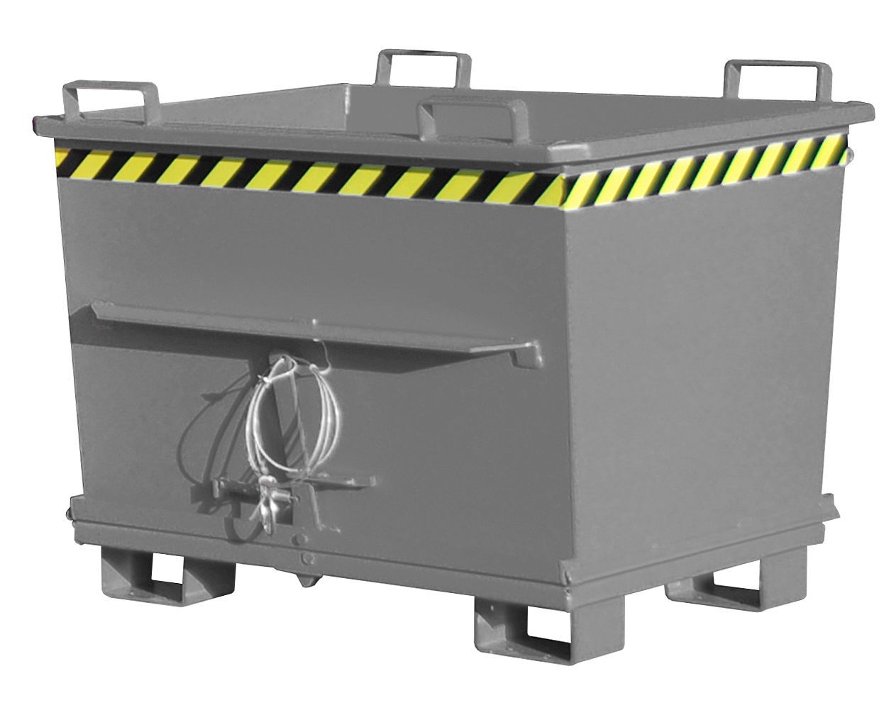 BAUER Südlohn Klappbodenbehälter Typ BKB 700-RAL 7005