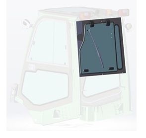 Heckscheibe für Gabelstapler von Caterpillar