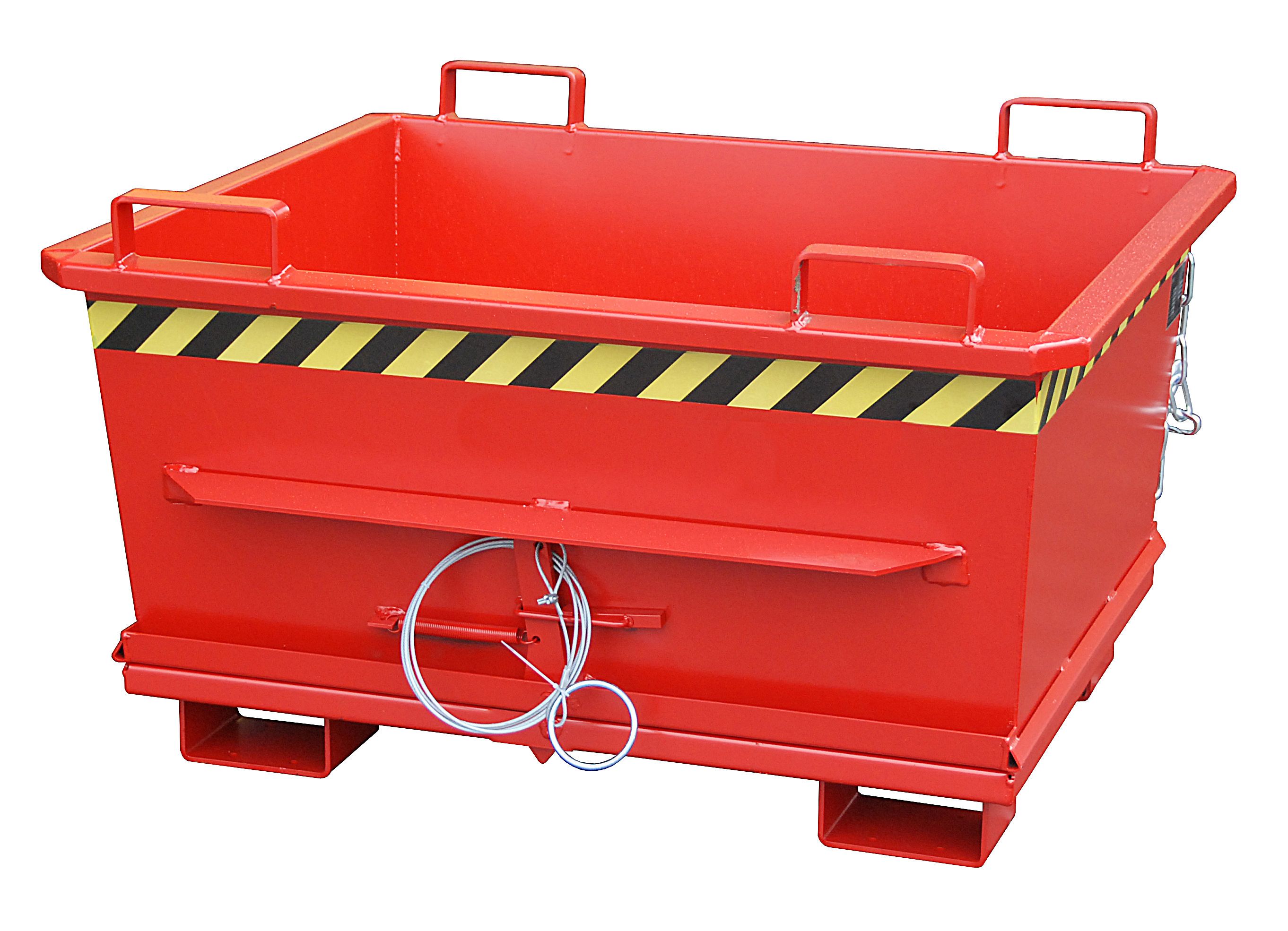 BAUER Südlohn Klappbodenbehälter Typ BKB 500-RAL 3000