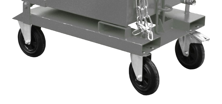 Lenk- und Bockrollen aus Vollgummi