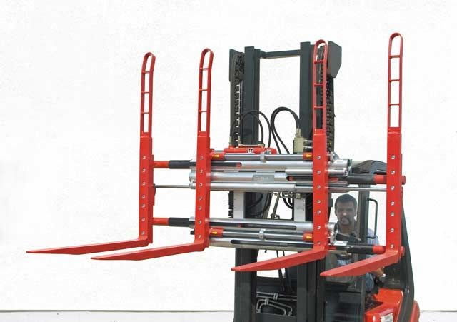 Durwen Doppelpalettengabel Typ DPK-C für 2-4 Paletten, FEM 4, Tragkraft bis 5600 kg