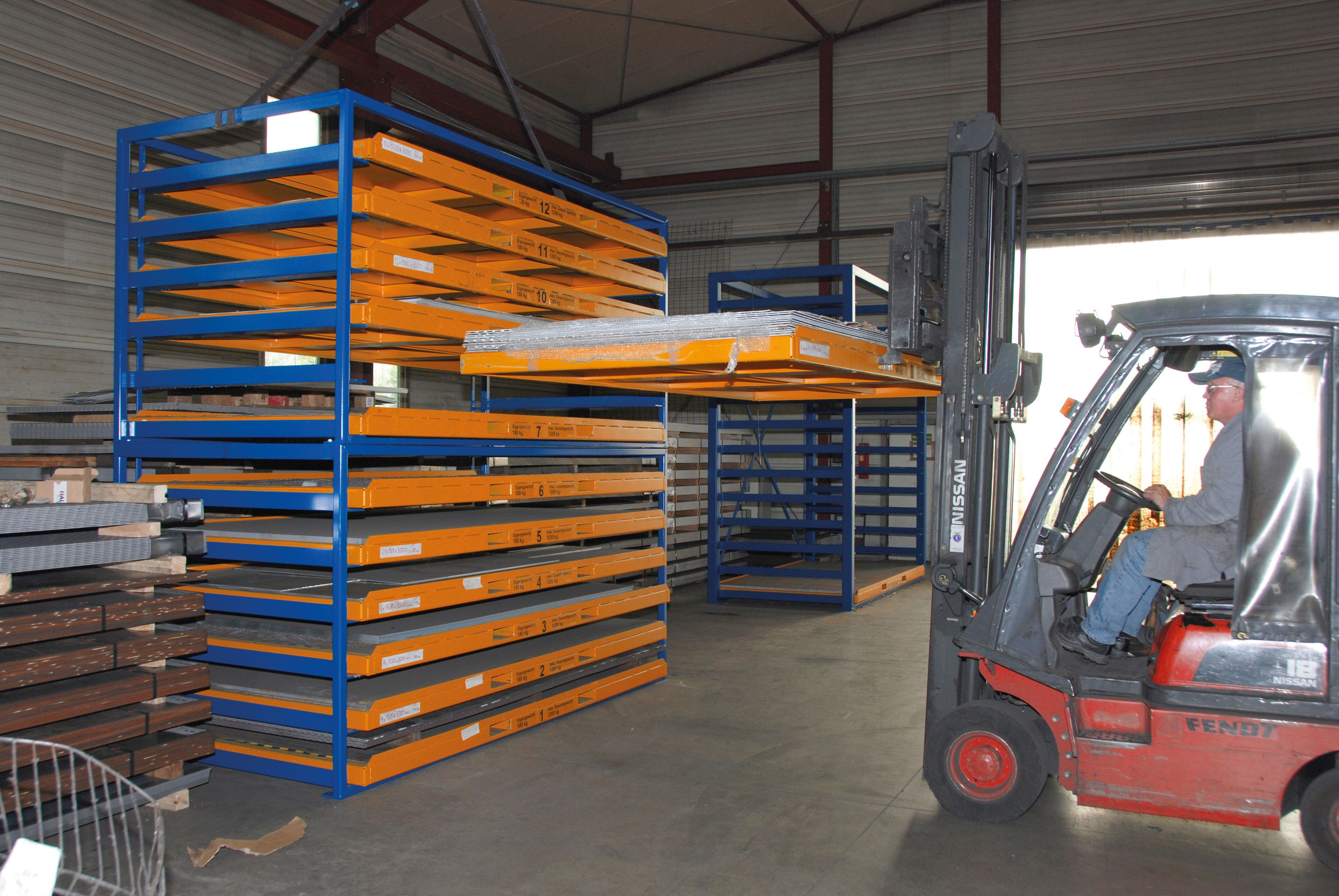 Bauer Südlohn Kassetten-Blechregal Typ KBR