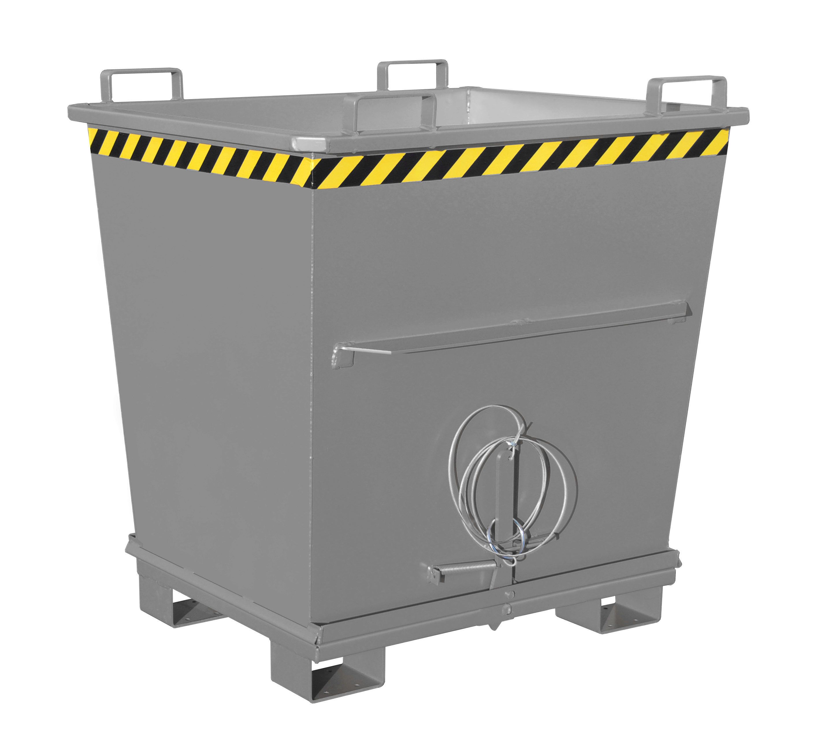 BAUER Südlohn Klappbodenbehälter Typ BKB 1000-RAL 7005